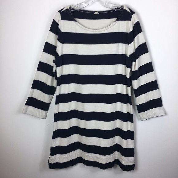 J. Crew Dresses & Skirts - J. Crew cotton striped long sleeve nautical dress